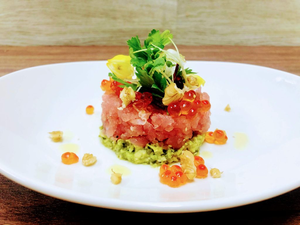 キハダマグロと葉わさびのタルタル 株式会社マル井 わさびのマルイ